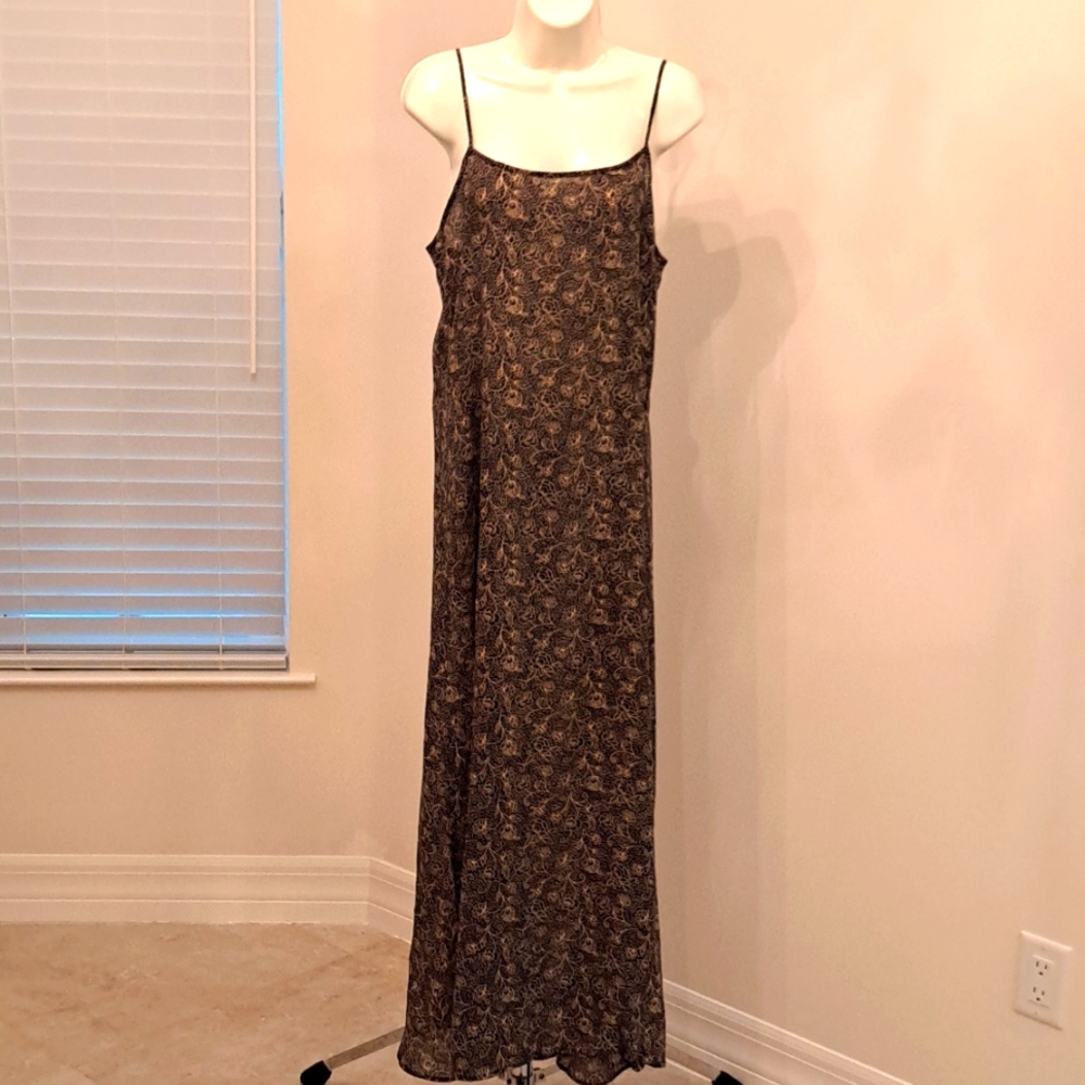 Black & Tan Long Dress